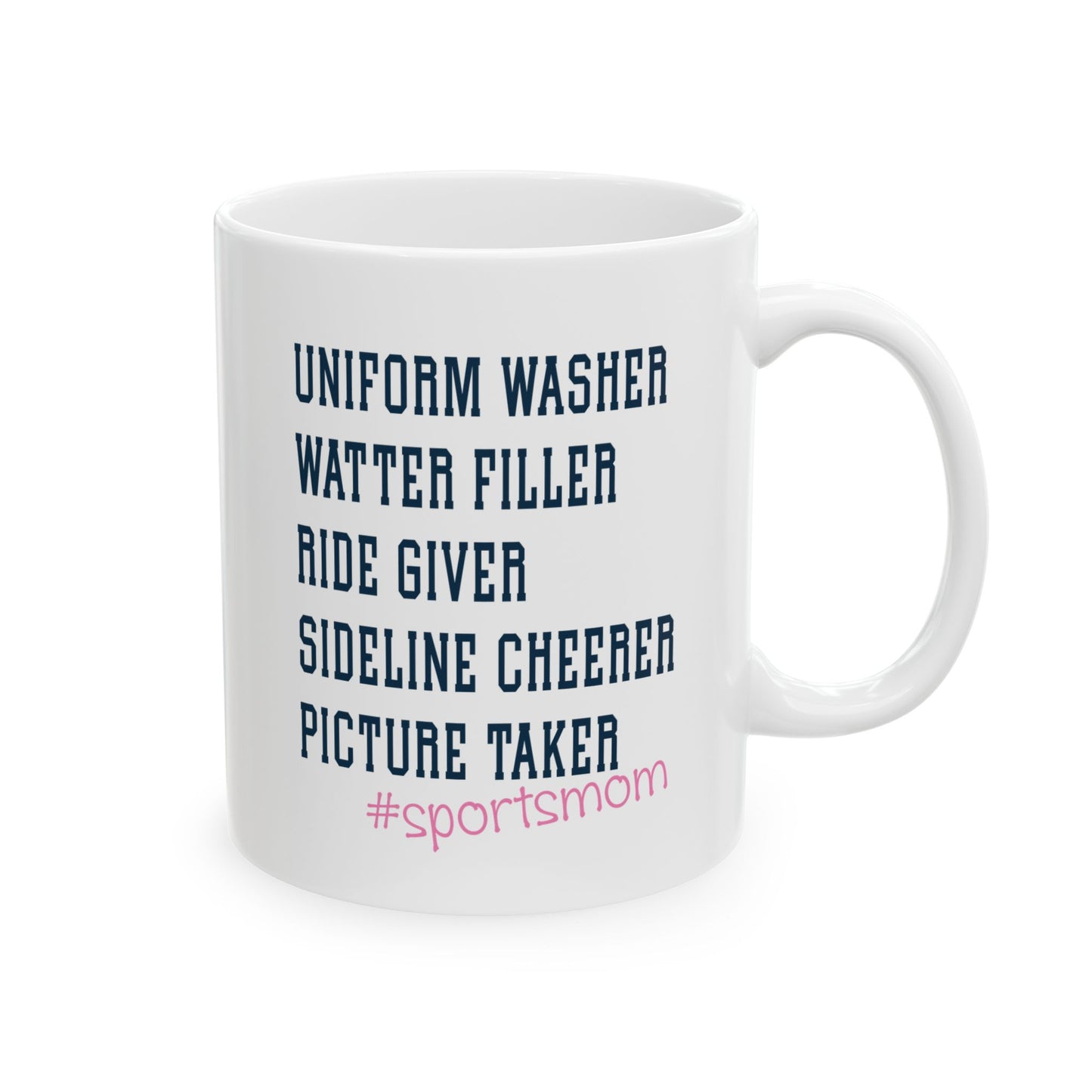 #sportsmom Ceramic Mug, (11oz, 15oz)