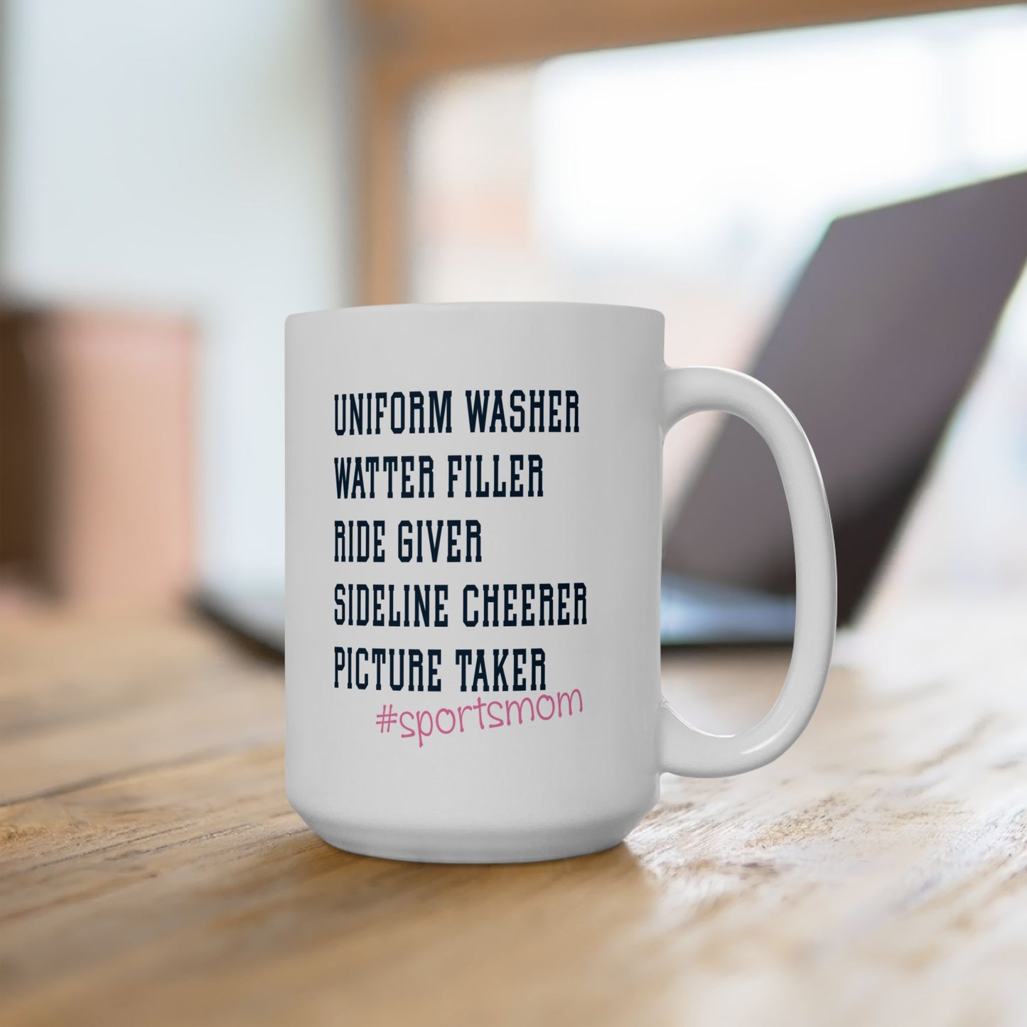 #sportsmom Ceramic Mug, (11oz, 15oz)