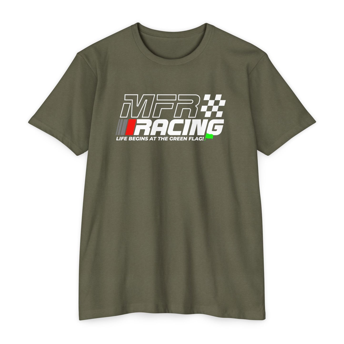 MFR Racing T-Shirt - Life Begins At The Green Flag - Lightweight