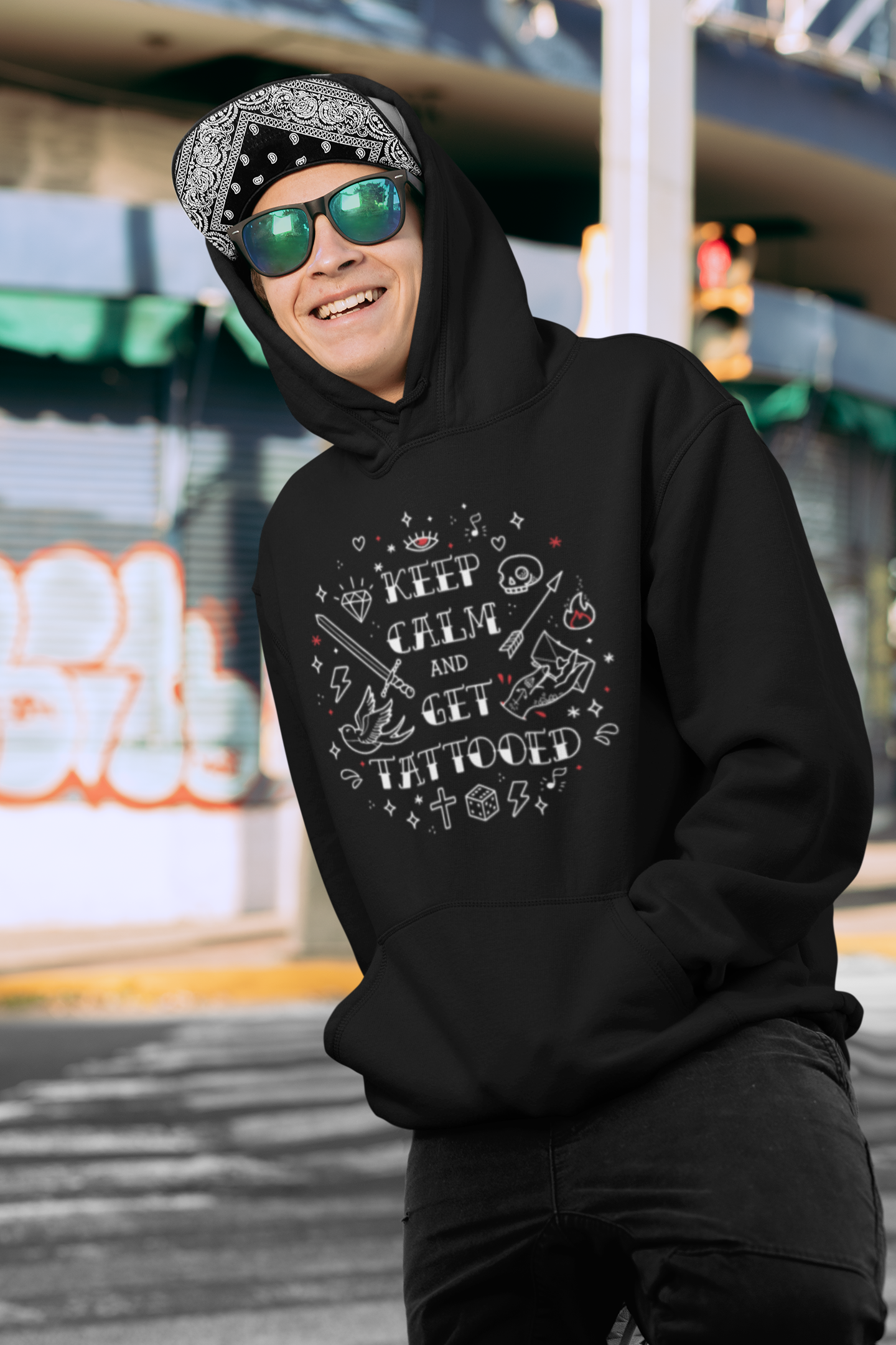 Keep Calm and Get Tattooed Hoodie