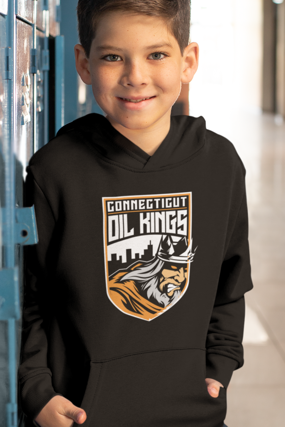 CT Oil Kings Crest/Work Harder Youth Hoodie