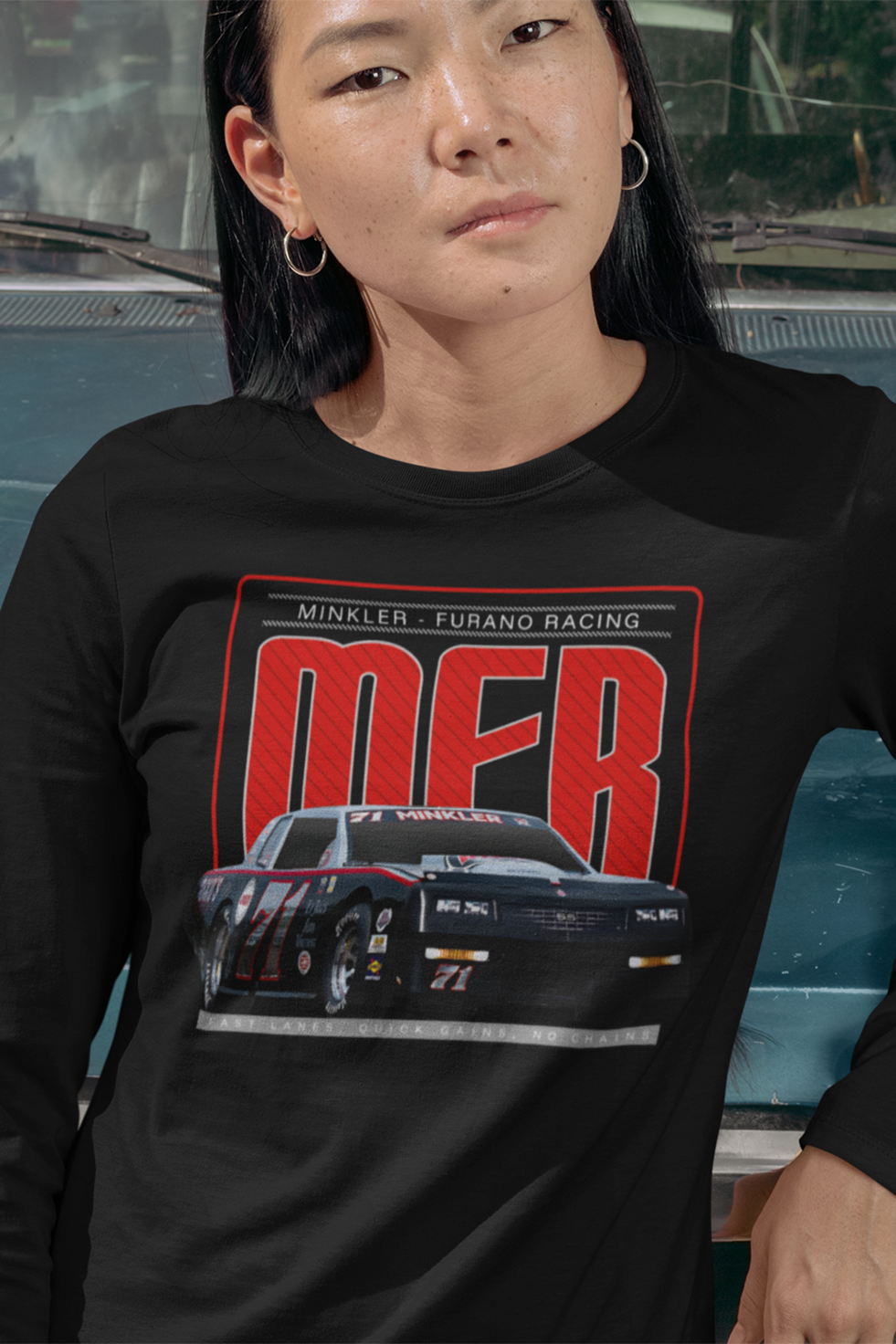 Minkler Furano Racing Car Long Sleeve Tee