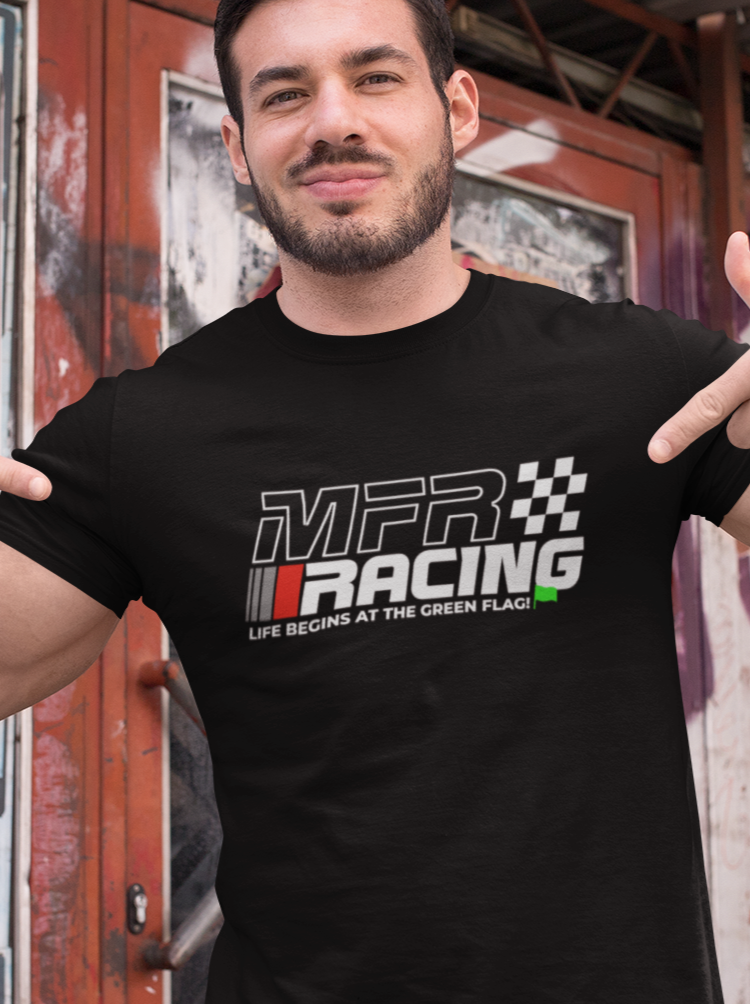 MFR Racing T-Shirt - Life Begins At The Green Flag - Lightweight