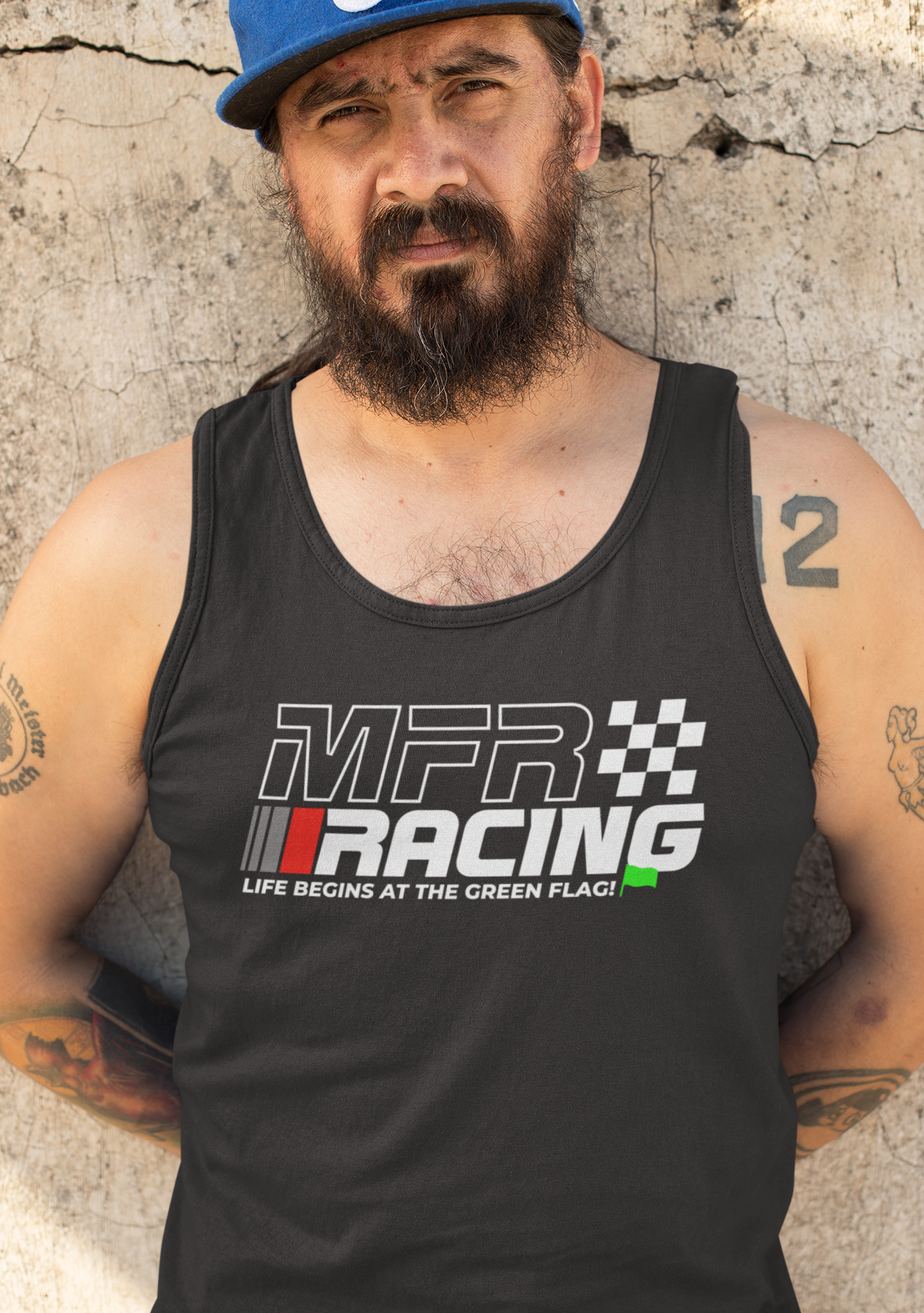 MFR Racing Tank Top - Life Begins At The Green Flag