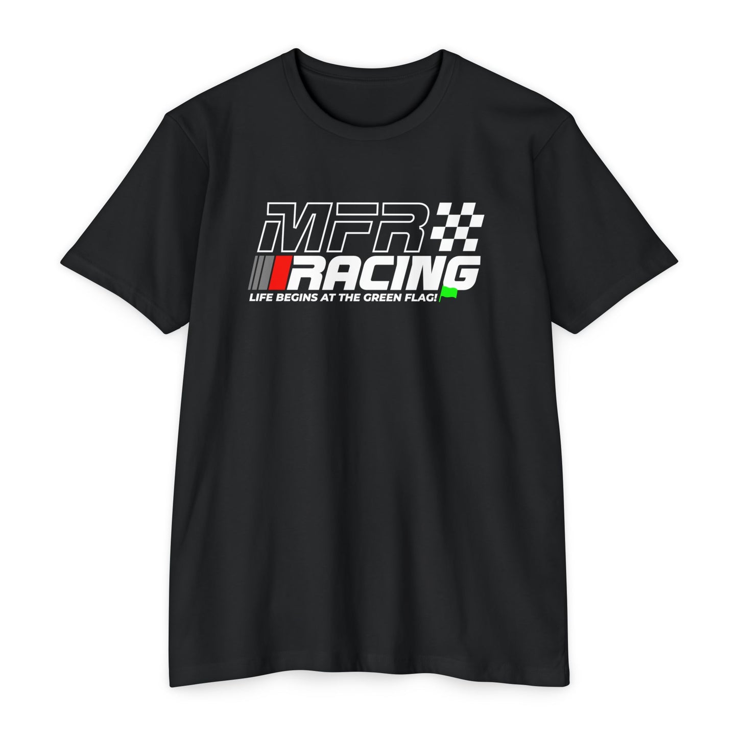 MFR Racing T-Shirt - Life Begins At The Green Flag - Lightweight
