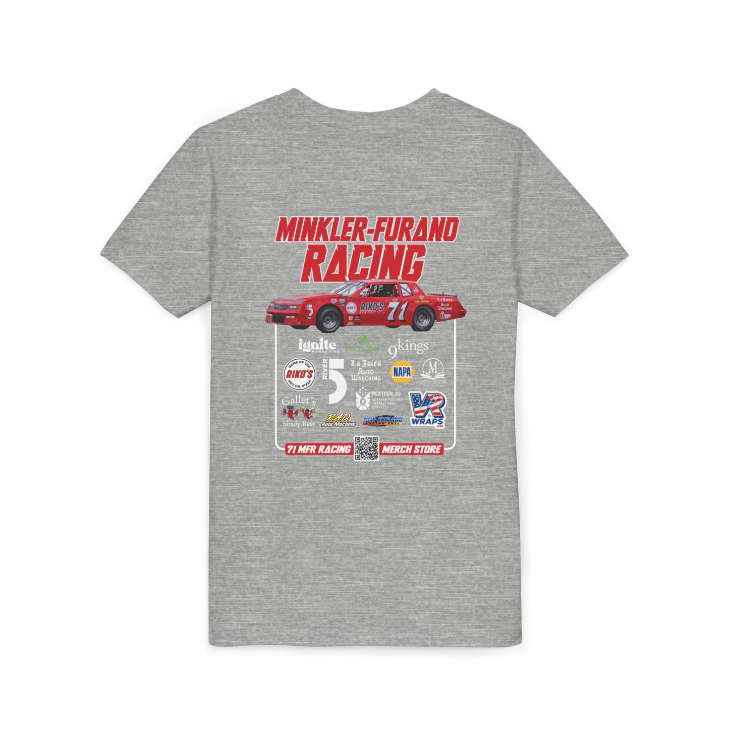 2026 Youth Racing Tee – “71 Minkler-Furano Racing”