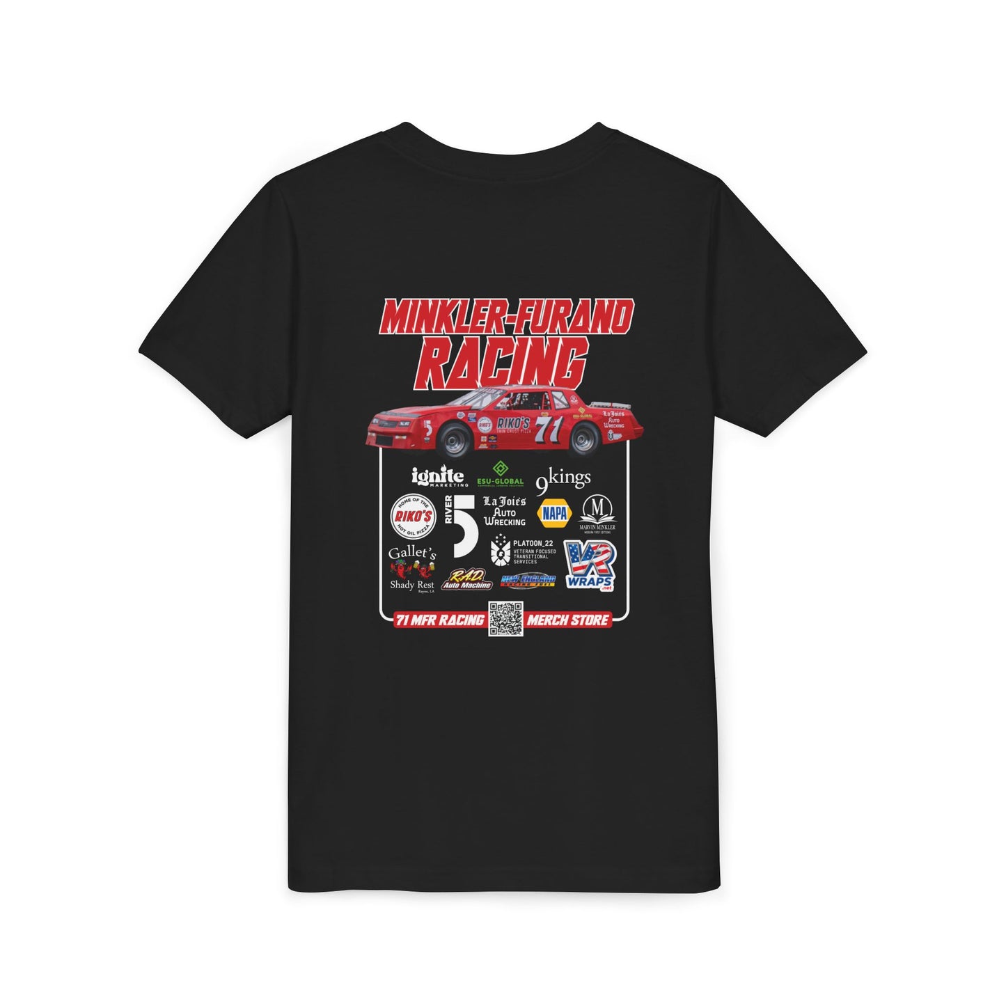 2026 Youth Racing Tee – “71 Minkler-Furano Racing”