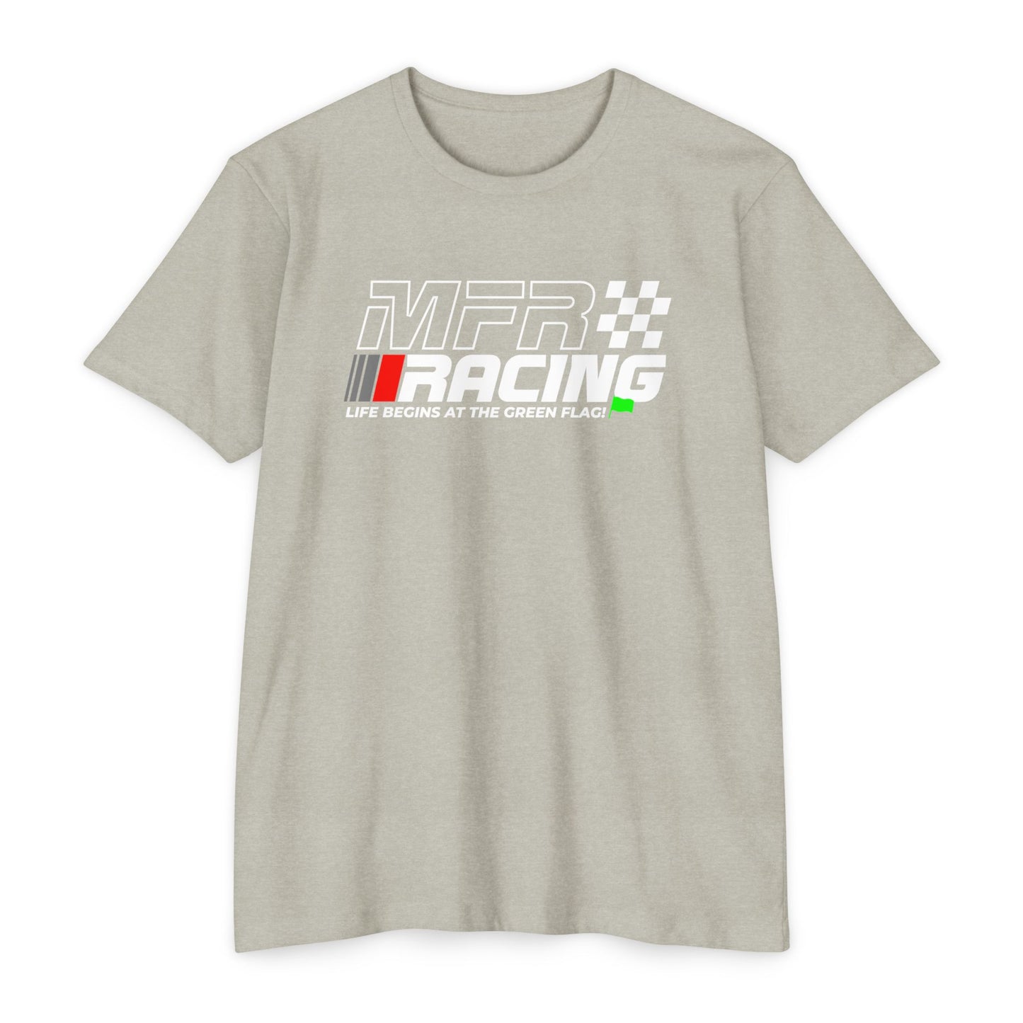 MFR Racing T-Shirt - Life Begins At The Green Flag - Lightweight