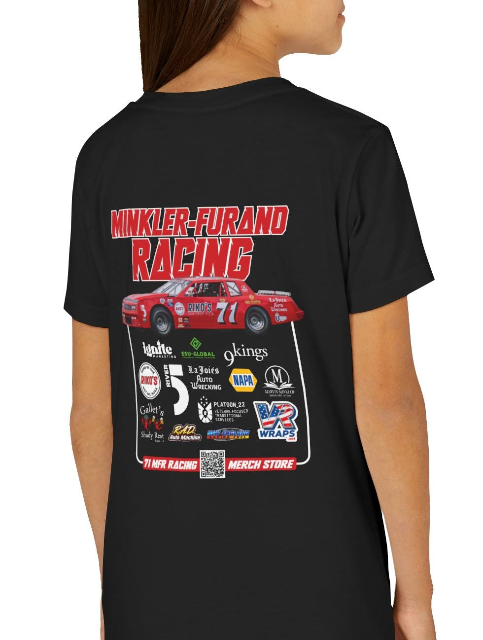 2026 Youth Racing Tee – “71 Minkler-Furano Racing”